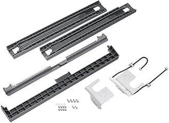 SAMSUNG Bespoke Front Load Washer Dryer Stacking and MultiControl Combo Kit, Includes Gap Cover to Fill Space Between Laundry Machines, All Parts Included, SKK-9MCT, Silver Steel