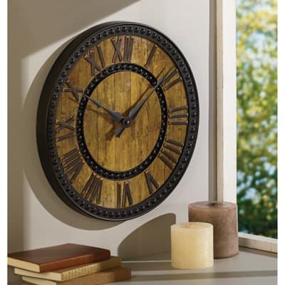 Mac Ind 15in Rustic Wall Clock