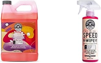 Chemical Guys CWS215DSW Car Wash & Quick Detailer Bundle - Sticky Snowball Ultra Snow Foam Car Wash Soap, 128 oz (1 Gallon) + Speed Wipe Sprayable Gloss & Quick Detailer, 16 oz (2 Items)