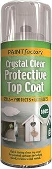 1 x 400ml Clear UV Proof Aerosol Spray Protective Top Coat Crysal Gloss Preserves Seals
