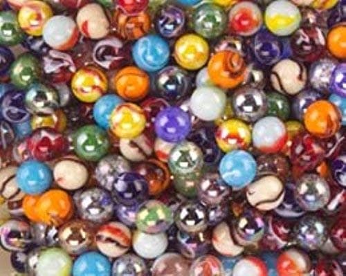 Mega Marbles Player Marbles (Set of 24), Assorted, 5/8"