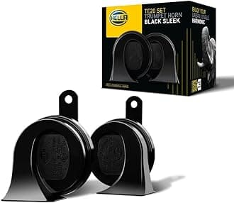 011225831 Black 12V Bx Trumpet Horn Kit(Universal Fit)