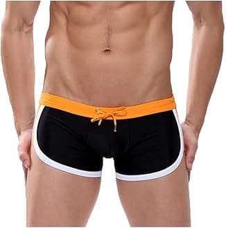 Men's Swimming Shorts, Sexy Sport Brief Surfing Swimwear Shorts Summer Swimming Boxer Trunks