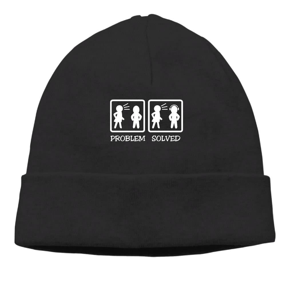 Problem Solved Men Women Knit Hat Hedging Hat Unisex Autumn/Winter Cap
