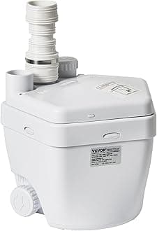 1/3 HP 120-Volt 1750 GPH Flow 18 ft Head Under-Sink Sump Pump System with Copper Wire Motor, Heavy-Duty Utility/Laundry Drain Pump, White