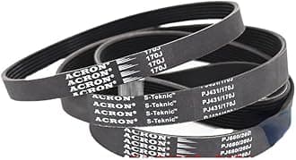 MYruN V-Belt Treadmill Belt Drive Belt 230J/PJ584 240J/PJ610 3/5Ribs Rubber Multi Groove Belt Multi Wedge Treadmill Motor Bike Fitness MYruN (Size : 305J-PJ775, Style : 1PC_11RIBS)