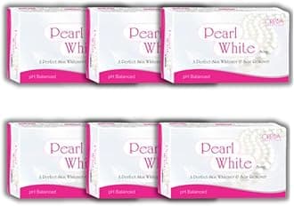 Rotex Pearl White A Perfect Skin Whitener & Scar Remover Soap For Pigmentation, Dark Spots, Tan Removal, Brightens Underarms | Soap for Women & Men 75gm (6)