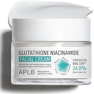 Glutathione Niacinamide Facial Cream | LIPO GLUTA NIAC CEN™ 24.8% 1.86 FL.OZ/Korean Skincare, Deep hydration, Niacinamide, Improve skin elasticity, Improve skin texture