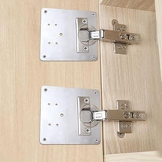 WANLIN Cabinet Door Hinge Repair Kit, Includes Fixing Screws, for Wood, Furniture, Shelves, Cabinet (2pcs)