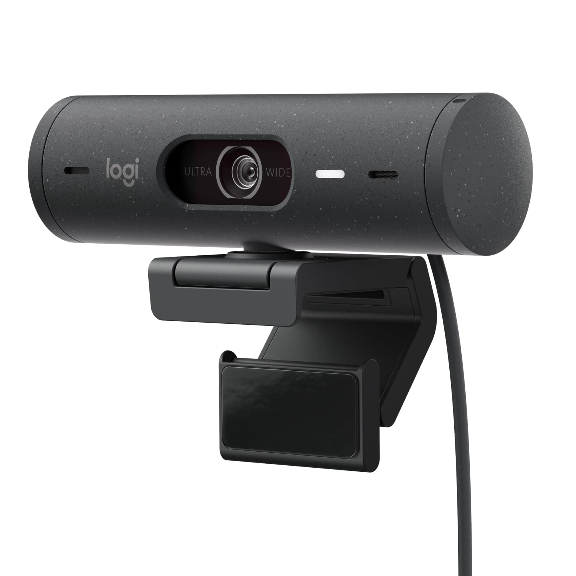 Brio 500 Full HD webcam, auto framing, Show Mode, noise reducing mics, privacy shutter, USB-C, streaming & video calling - Microsoft Teams, Google Meet, Zoom, PC/Mac - Graphite