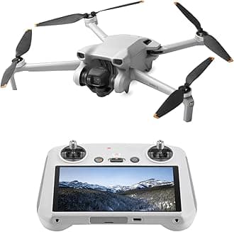 DJI Mini 3 Camera Drone with RC Remote Controller, 4K HDR Video, 38-Minute Flight Time, Vertical Shooting, Intelligent Functions, Foldable, Light, Small, Gray, Remote ID Compatible