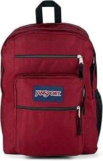 Laptop Backpack - Computer Bag with 2 Compartments, Ergonomic Shoulder Straps, 15” Laptop Sleeve, Haul Handle - Russet Red