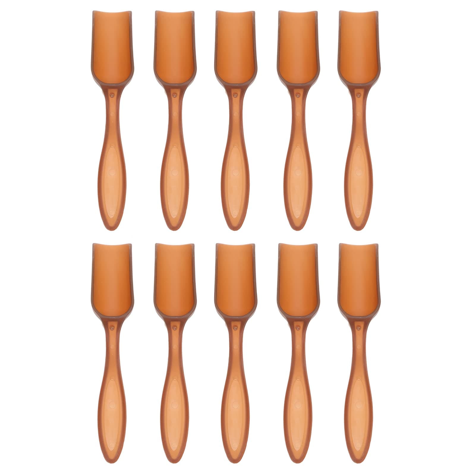 Yardwe 10pcs Soil Kids Playset Mini Scoops Chocolate Tools Plastic Hand Trowel Plastic Garden Shovel Succulents Plastic Shovel Spoons Soil Gardening Scoop Balcony Garden Shovel Sand