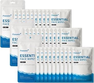 PERISAFE Essential Face Wipes Individually wrapped Sachet | 4-IN-1 | pH Balanced | Free from Alcohol, Paraben, Silicon |Pack of 30 Wipes