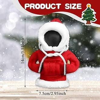 2PCS Hoodie Car Gear Shift Cover, Christmas Car Decor Gear Shift Knob Cover for Manual/Automatic Shift Knob, Car Interior Accessories Universal Fit Hoodie Gear Shift Cover