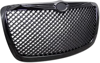 - Glossy Black Mesh Front Hood Bumper Grill Grille Guard ABS Compatible With 04 05-10 Chrysler 300 / 300C