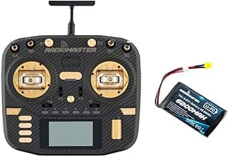 Radiomaster Boxer Max Version with CNC AG01 Hall Gimbals Carbon Fiber 2.4G 16ch Transmitter Remote Control ExpressLRS Mode 2 (ELRS-Gold with 6200)