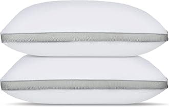 HIMOON Bed Pillows for Sleeping Queen Size Set of 2,Comfortable Hotel Cooling Pillows 2 Pack, Soft & Support