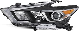 Headlight Assembly Compatible with 2016 2017 2018 Nissan Maxima S/SL/SV OEM Projector Headlamp w/LED DRL Driver Left Side