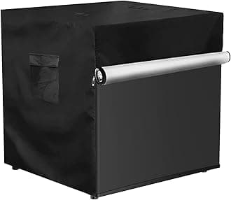 Bitubi Upright Freezers Cover,Outdoor Refrigerator Cover,– Waterproof, Dustproof, Sun-Proof, 20" W x 20" D x 21" H. Suitable for most 1.1 Cubic Compact Mini Freezer on market (Black)