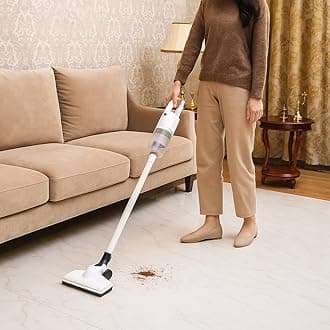 Vacuum Cleaner for Home - Wet and Dry Suction Cleaner for Home, Handheld Vacuum Cleaner for Sofa, Clean Under Bed Stick & Upright 600 W 15KPA Suction Hepa Filter Extendable Handle Tool-8106A
