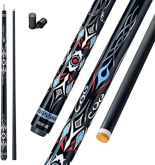 CRICAL Carbon Fiber Pool Cue Stick 58" Billiard Cue Sticks Professional Low Deflection Pool Sticks with 12.5mm Tip