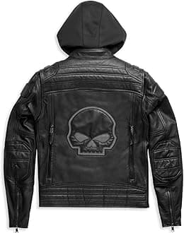 Men’s Genuine Cowhide Top Grain Premium Passing Link Black Leather Biker Jacket Motorcycle Vents Cafe Racer Jacket