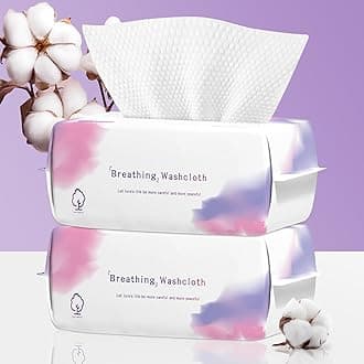 Disposable Face Towel 200 Count, Soft Cotton Face Towels, Dry Wipes Facial Cloths Towelettes for Washing and Drying, Lint Free Facial Tissue for Skincare, Makeup Remover and Cleansing