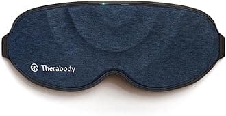 Therabody Sleep Mask Ultra-Comfortable, 100% Blackout Sleep Eye Mask with Gentle Eye Massager Vibration for Stress Relief, Headache Relief & Self Care - Facial Massager for Women & Men