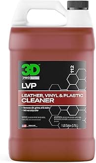 3D LVP Interior Cleaner - Removes Dirt, Grime, Grease, Oil & Stains from Leather, Vinyl & Plastic - Great for Seats, Steering Wheels, Door Panels, Dashboards - Car, Office, Home Use - 1 Gallon