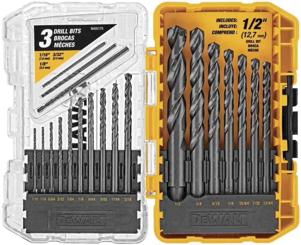 DEWALT Black Oxide Drill Bit Set, 20-Piece (DW1177)