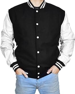 EASTIFIED Mens Hotline Miami Varsity Letterman Fashion Wool Bomber Slim Fit Casual Warm Boys College Baseball Jacket