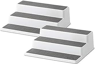 Copco Grey 2 Non-Skid 3-Tier Spice Rack Organizer for Pantry, 2-Pack, 10-Inch