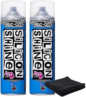 Silicon Shine 500ml, 2-Pack | Quick-Dry & Dirt-Repellent | Enhances Metal, Plastic & Rubber | Suitable for Bicycles, Motorcycles, ATVs & UTVs