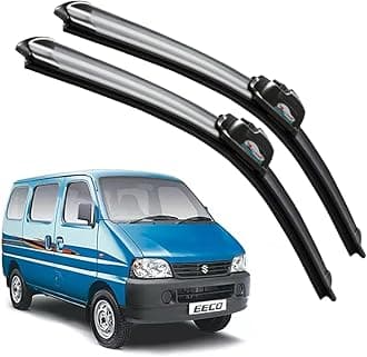 CARNYX Frameless Windshield Wiper Blades, Front Car Wipers Set of 2, Noise-Free, Durable Performance Compatible with (Maruti Suzuki Eeco (D-16,P-16))