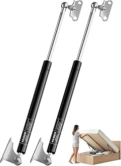 HUOPO 28 inch Gas Struts for Heavy Lid, 200lb/890N Lift Support Strut for RV Bed, Boat Hatch, Cabinet Door, Tool Box, Outdoor Window, Heavy Duty Shocks Spring with Mounting Brackets, 2 Pcs