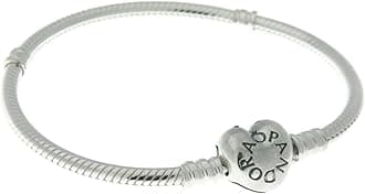 PANDORA590719 Sterling Silver Heart Clasp Bracelet, Gift Box Included