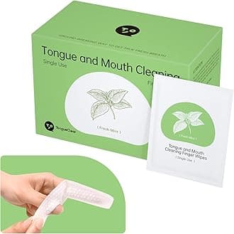 Finger Teeth Wipes for Adults, 60pcs, Oral Brush ups for Teeth Cleaning, Deep Cleaning Teeth Wipes, Gum Cleanning, Teeth Whitening Wipes, Oral mucosa Cleaner, Mint Flavor
