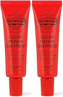 Lucas Papaw Ointment 15g Tube with lip applicator - TWIN Pack for value
