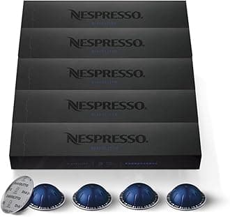 Nespresso Capsules Vertuo, Diavolitto, Dark Roast Espresso, 50-Count Espresso Pods, Brews 1.35oz.