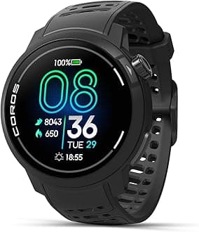 PACE Pro GPS Sport Watch, 1.3-inch AMOLED Touchscreen, Fastest in Class Processor Running Watch, 20 Days Battery Life, Navigation with Global Offline Maps, Sleep Tracking, Running - Black