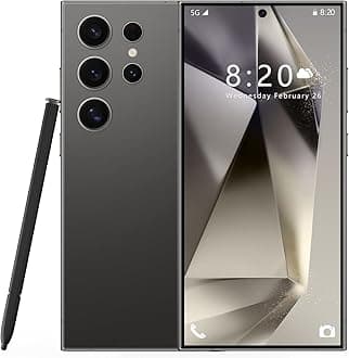 iMokSmartphone S24 Ultra Dual SIM 256GB ROM + 8GB RAM 5000mAh Unlocked 4G Cell Phone Global Version (Black)