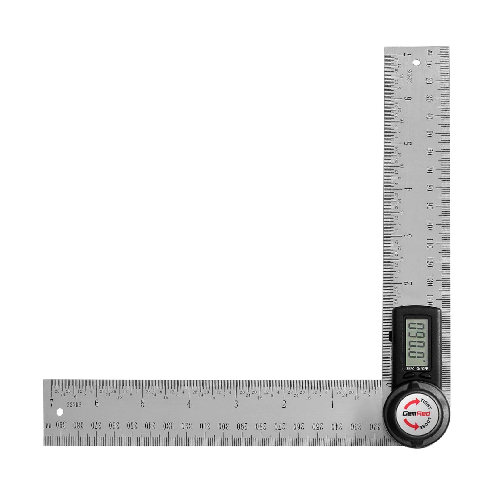 GemRed Digital Angle Finder, 200mm Digital Inclinometer Protractor, Stainless...