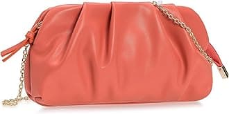 CHARMING TAILORChic Soft Vegan Leather Clutch Bag Dressy Pleated PU Evening Purse for Women