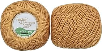 HUNNY- BUNCH® Premium Anchor Mercerised Knitting Crochet Cotton Thread Yarn Balls for Knitting, Weaving, Embroidery, DIY and Craft Making (Art. 4057) 50G - Pack of 1 (363)