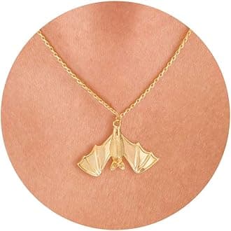 VRIUA Gold Necklace for Women – 14K Gold Plated Fish, Bee, Turtle, Cat, Sea Turtle, Snake, Dragon, Dragonfly, Elephant, Horse, Conch and Seahorse Pendant Necklace Trendy Jewelry