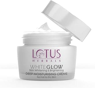 Lotus Herbals White Glow Deep Moisturising Face Cream SPF 20 PA +++ |Suitable For All Skin Types| For Glowing Skin| For Women and Men| 40 g