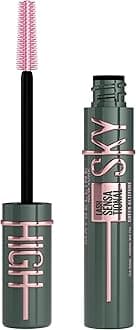 Maybelline New York, Sky High Lash Sensational Mascara, Limitless Length & Volume, Flex Tower Brush, Light-as-Air Feel, With Bamboo Extract, Green Altitude