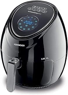 Digital Air Fryer XL 3.8L 1.7KG 1500W with Rapid Hot Air Circulation for Frying, Grilling, Broiling, Roasting, Baking and Toasting HFP30.000BK Black