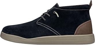 Hey Dude Jo - Desert Boots Men - Lightweight - Natural Wool Lined - Slip On Boots - Memory Foam Insole